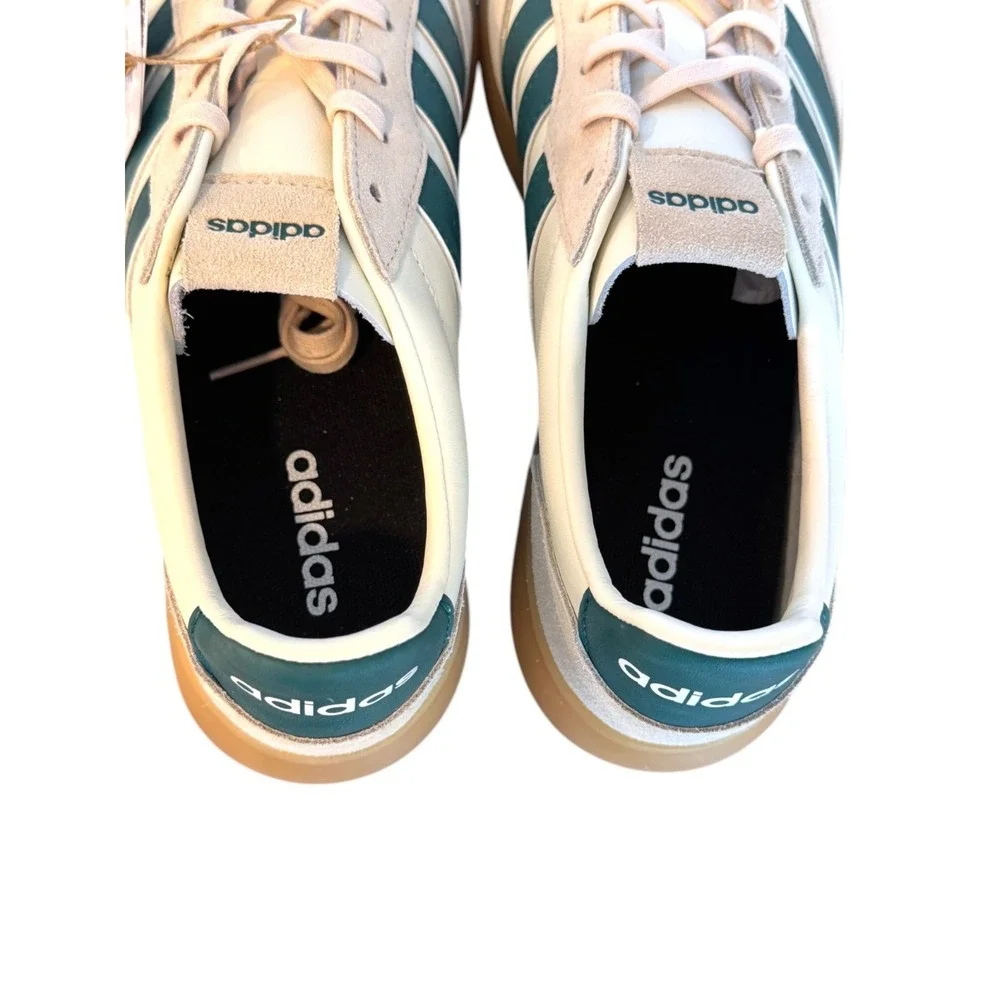 NIB Adidas Sneakers Barreda Decode Lux Mens 10 White Green Gum JR1230
